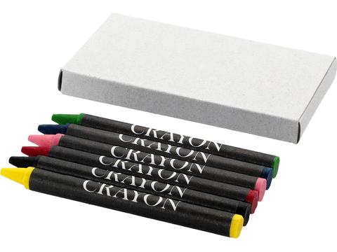 Crayons gras 6 pièces