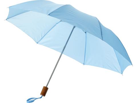 Grand parapluie 27 (Gris, Pongee PolJater, 510g) comme objets  publicitaires Sur