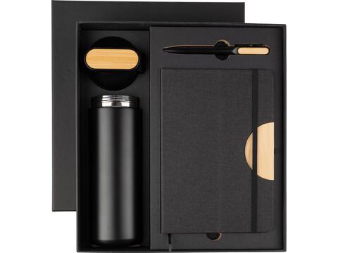 Coffret cadeau gourde, stylo et carnet