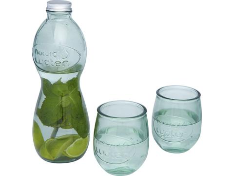 Ensemble Brisa de 3 pièces en verre recyclé