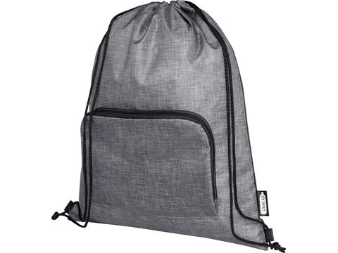 Sac pliable 7 L recyclé avec cordon de serrage Ash