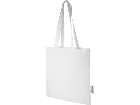 Sac shopping Madras en coton recyclé de 140 g/m2 de 7 L