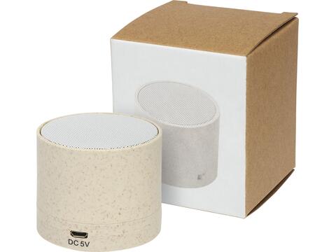 Haut-parleur Bluetooth® Kikai en paille de blé
