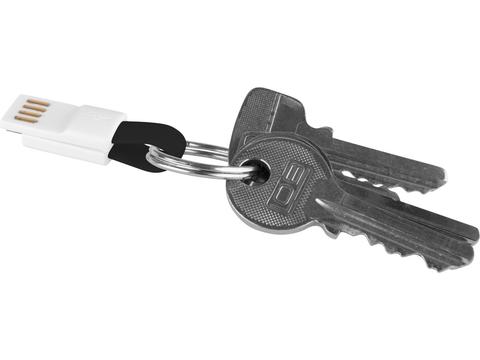Porte-clés micro USB aimanté