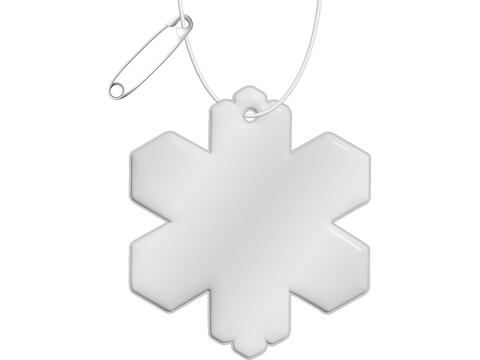 Attache réfléchissante RFX™ en PVC en forme de flocon de neige