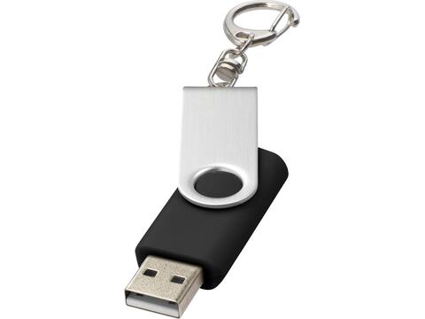 Clé USB rotative avec porte-clés