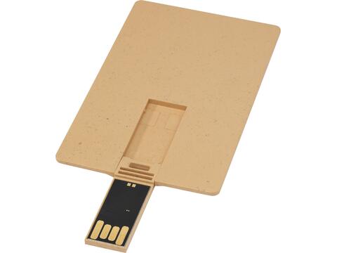 Clé USB biodégradable rectangulaire en forme de carte de crédit