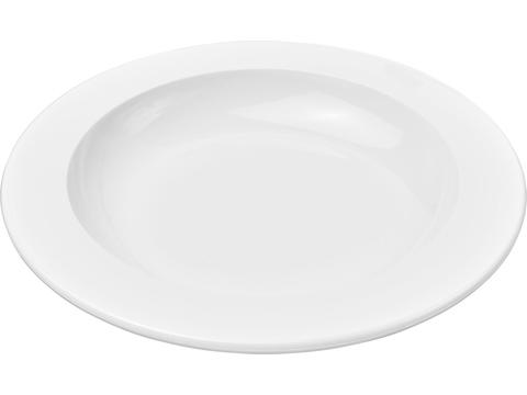 Assiette Pax ronde en plastique