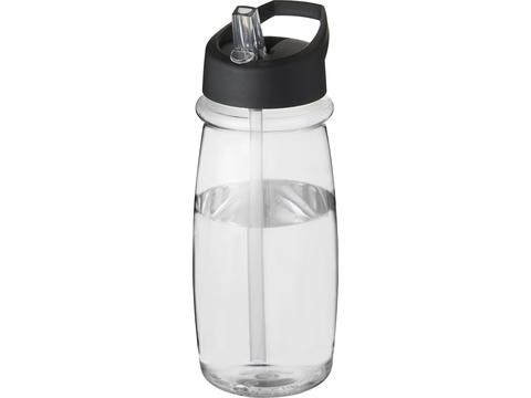 Bouteille de sport H2O Pulse avec couvercle à bec verseur - 600 ml