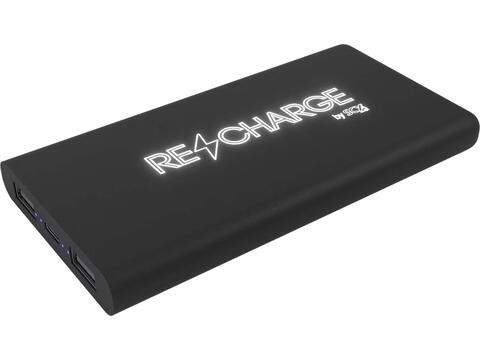 Batterie de secours sans fil en gomme à illumination de 10 000 mAh SCX.design P40