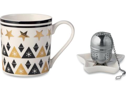 Tasse, soucoupe et infuseur