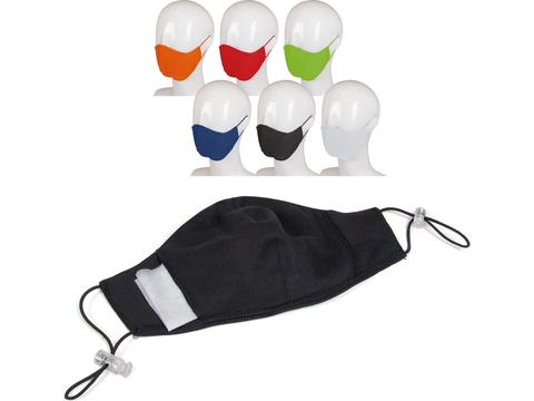 3-laags katoenen mondmasker met filter