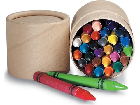 Etui 30 crayons cire