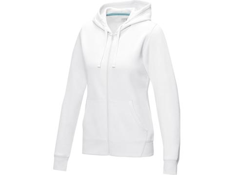 Sweat full zip à capuche Ruby bio GOTS et recyclé GRS femme