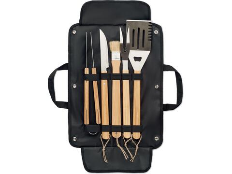 5 outils BBQ dans une pochette