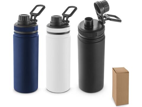 Bouteille en aluminium recyclé avec bouchon en PP - 570 ml