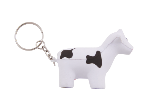 Anti-stress Vache avec porte-clés