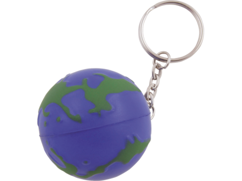 Anti-stress Globe avec porte-clés