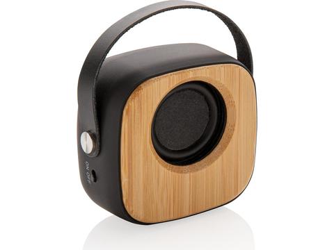 Enceinte fashion en bambou 3W