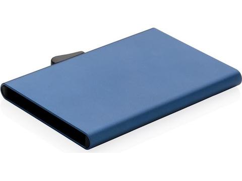 Porte-cartes en aluminium anti RFID C-Secure