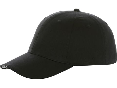 Casquette avec 5 panneaux et leds.