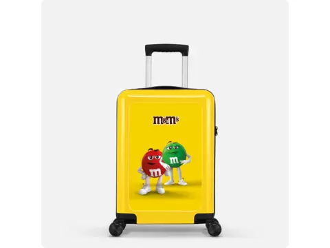 Valise cabine avec autocollant full color – votre message en mouvement