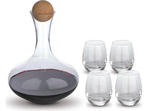 Set carafe avec 4 verres Curvy