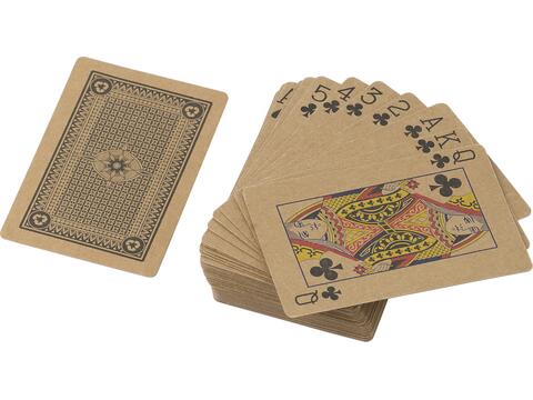 Jeu de cartes en carton recyclé