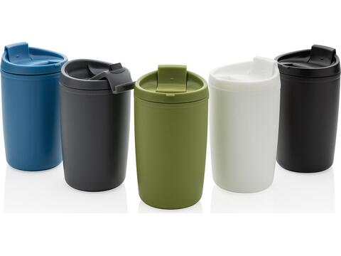 Mug en PP recyclé GRS avec couvercle à bascule