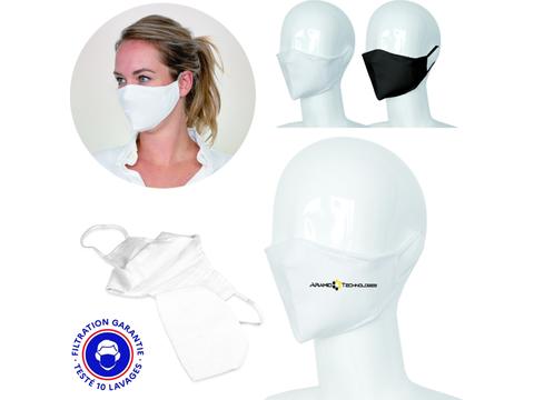 Masque Grand Public réutilisable, catégorie 1 (UNS1) + Filtre traité TTC-BAC protect