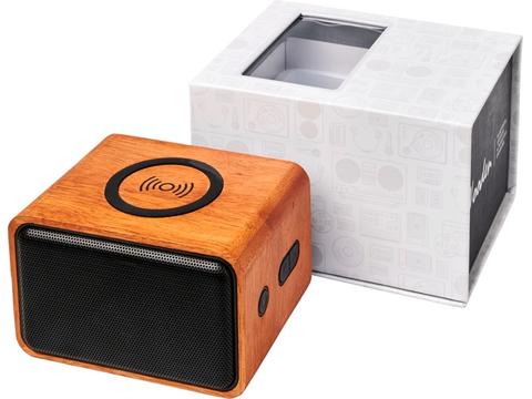 Enceinte Wooden avec chargeur à induction