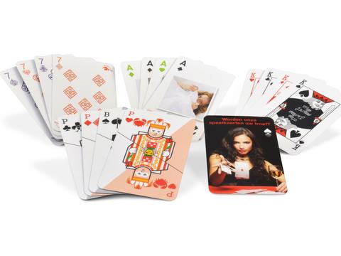 Jeu de cartes avec face personnalisée