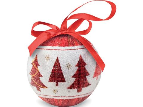 Boule de Noël et boîte.