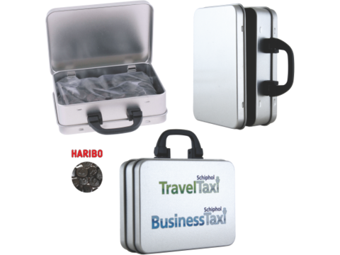 Boîte valise avec réglisse Haribo