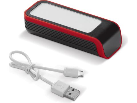 LT91273 light-up powerbank rood