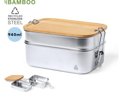 Maxi lunchbox RVS Bamboo