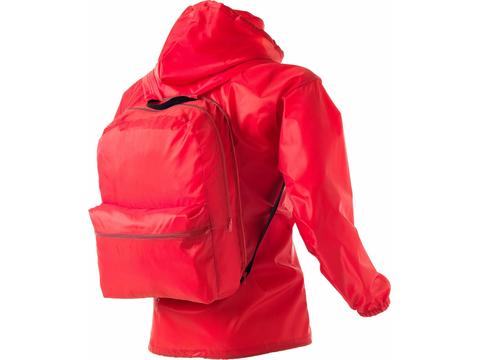 Sac à dos avec veste pour la pluie