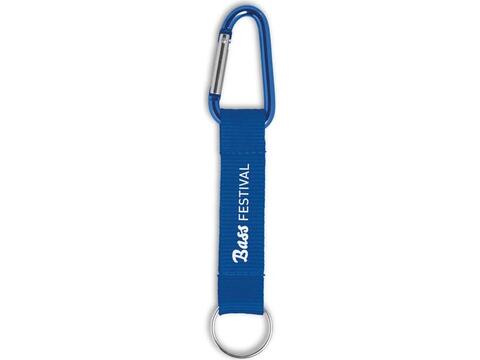 Porte-clés mousqueton sur mesure avec sangle en polyester résistante – design entièrement personnalisé