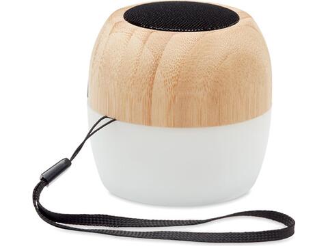 Haut-parleur sans fil en bambou