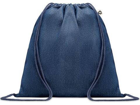 Sac à cordon en denim recyclé
