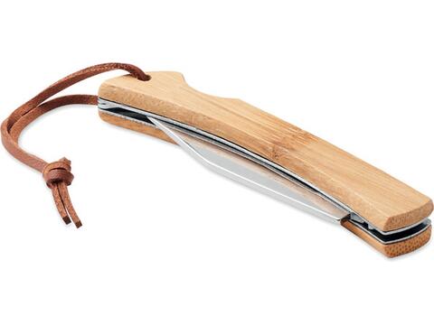 Couteau pliable en bambou