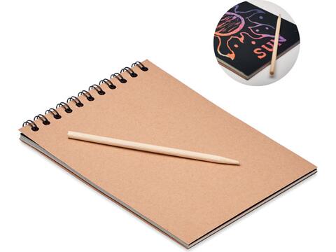 Scratching paper notebook