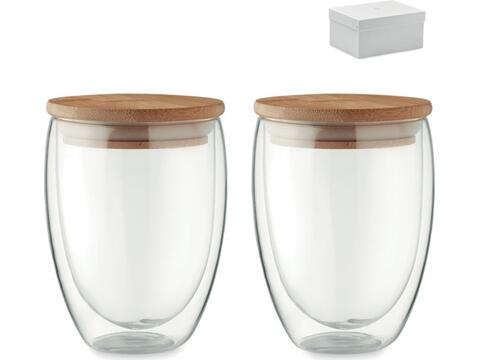 Ensemble de verre borosilicate 350 ml