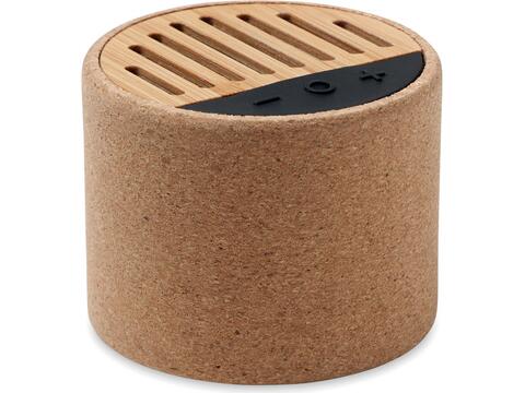 Round cork wireless speaker