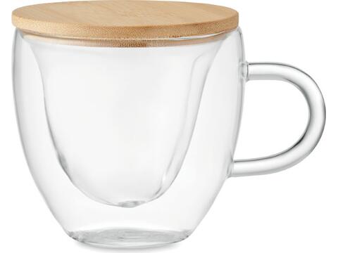 Tasse borosilicaté double paroi