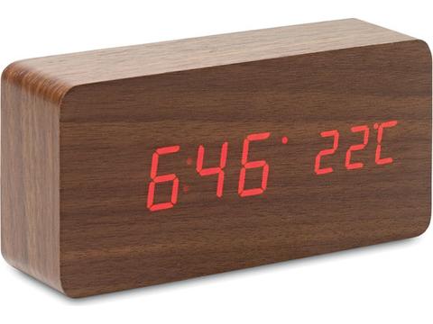 Horloge LED en MDF