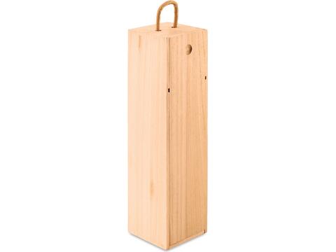 Coffret bouteille en bois