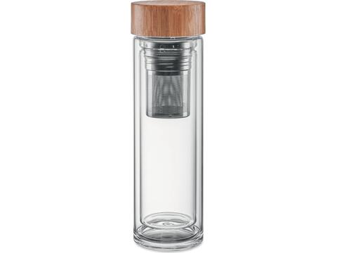 Gourde double paroi verre 420ml