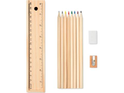 Set de 12 crayons en bois
