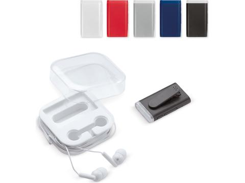 Set écouteurs/récepteur de musique sans fil 90mAh